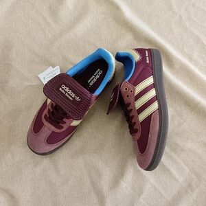 ADIDAS ORIGINALS X WALES BONNER NYLON SAMBA Burgundy